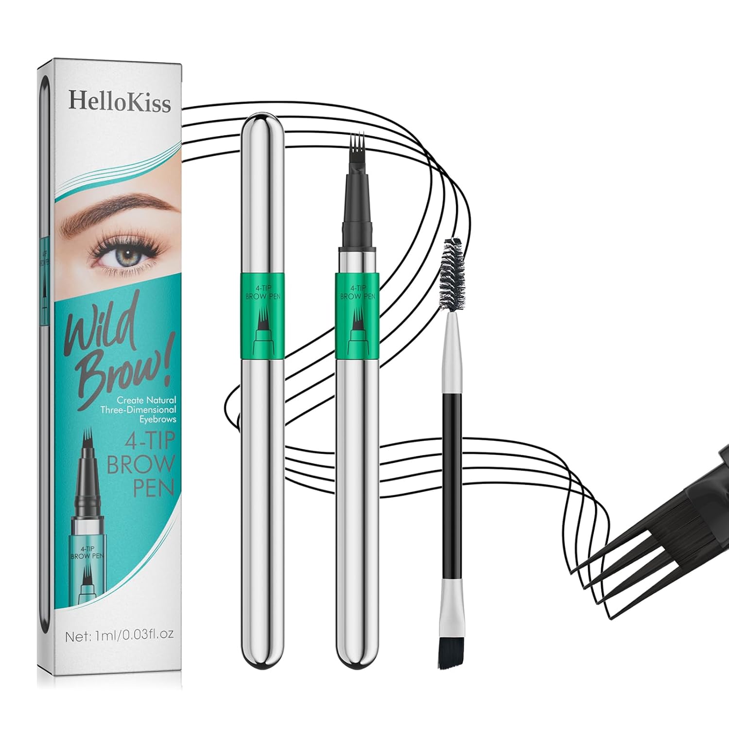 Creion pentru Sprâncene cu Efect de Microblading
